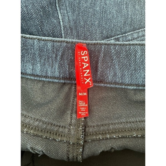 Spanx Jean-ish Ankle Pull On Leggings Size M Tall Denim - Picture 11 of 12